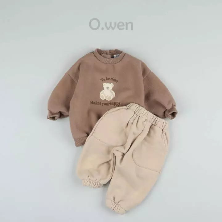 O Wen - Korean Baby Fashion - #babyoninstagram - Bebe Happy Bear Sweatshirt - 6