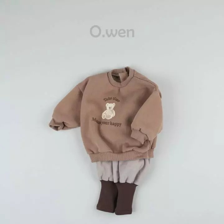 O Wen - Korean Baby Fashion - #babyootd - Bebe Happy Bear Sweatshirt - 7