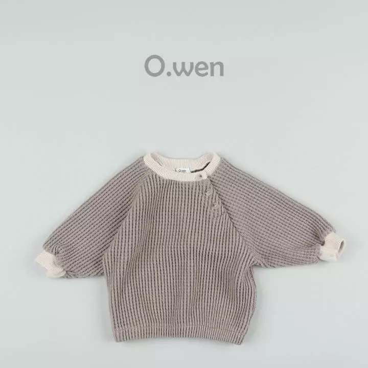 O Wen - Korean Baby Fashion - #babyootd - Bebe Waffle Sweatshirt - 5