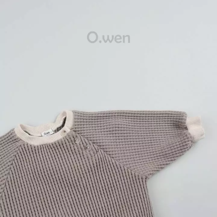 O Wen - Korean Baby Fashion - #babyoutfit - Bebe Waffle Sweatshirt - 6