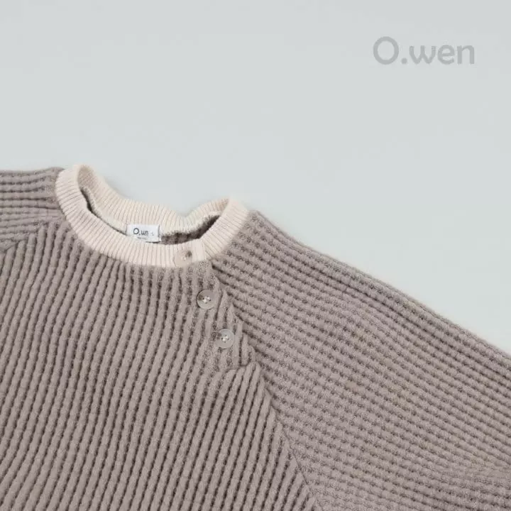 O Wen - Korean Baby Fashion - #babyoutfit - Bebe Waffle Sweatshirt - 7
