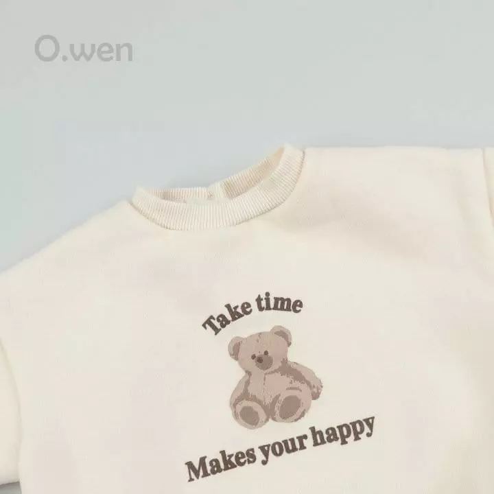 O Wen - Korean Baby Fashion - #babywear - Bebe Happy Bear Sweatshirt - 10