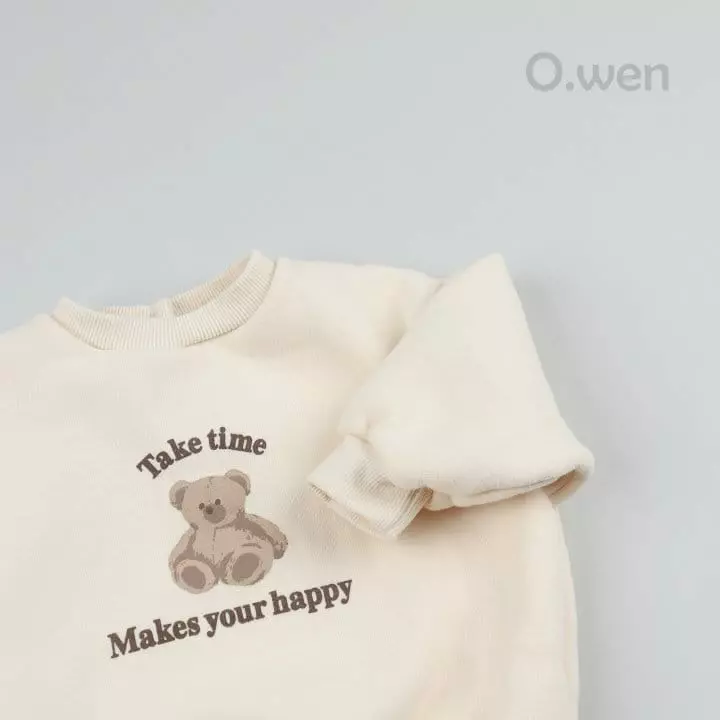 O Wen - Korean Baby Fashion - #onlinebabyboutique - Bebe Happy Bear Sweatshirt - 11
