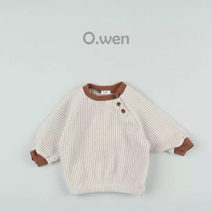 O Wen - Korean Baby Fashion - #onlinebabyshop - Bebe Waffle Sweatshirt - 10