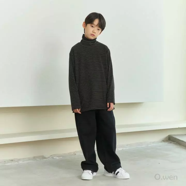 O Wen - Korean Children Fashion - #childofig - Edison Peach Turtleneck Tee - 4