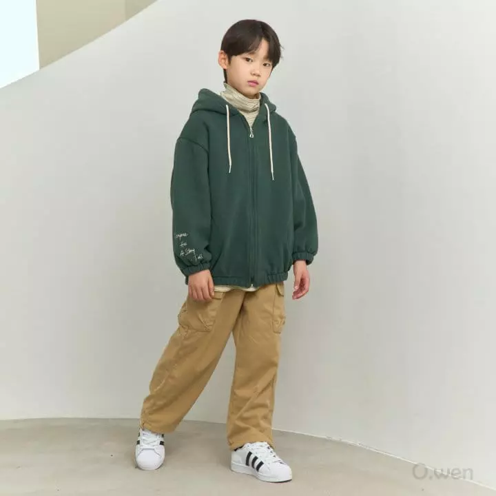 O Wen - Korean Children Fashion - #kidsshorts - Fliffy Hoody Zip-up - 7