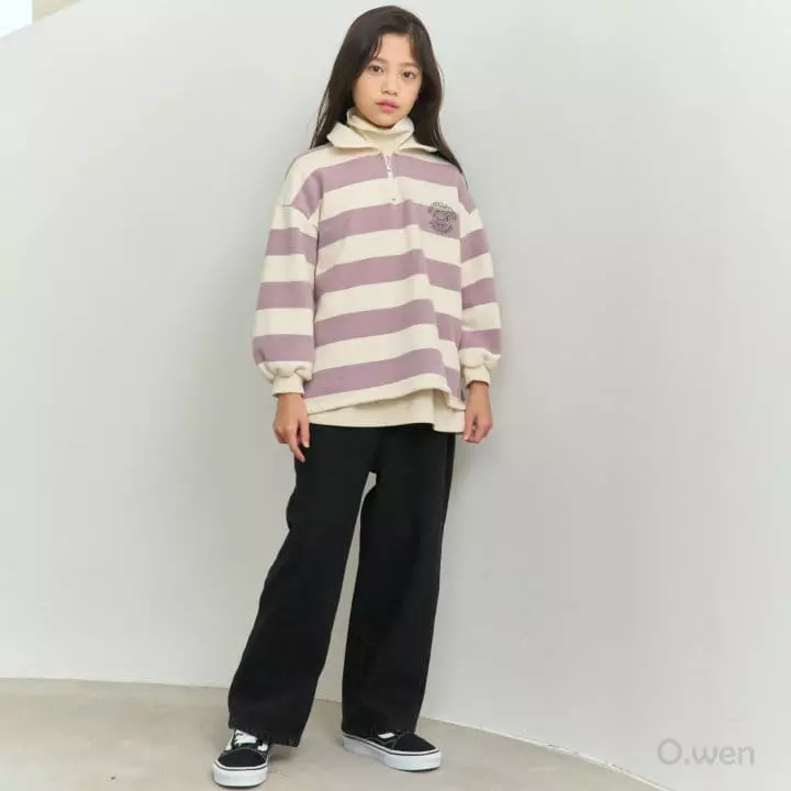 O Wen - Korean Children Fashion - #kidsshorts - Univers Half Zip-up - 12
