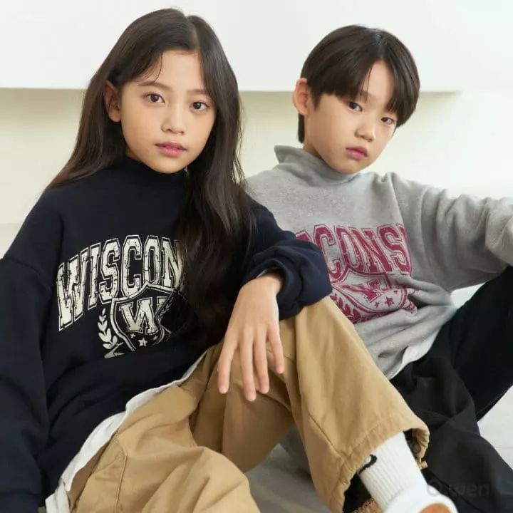 O Wen - Korean Children Fashion - #kidsshorts - Ani Turtleneck Sweatshirt - 11