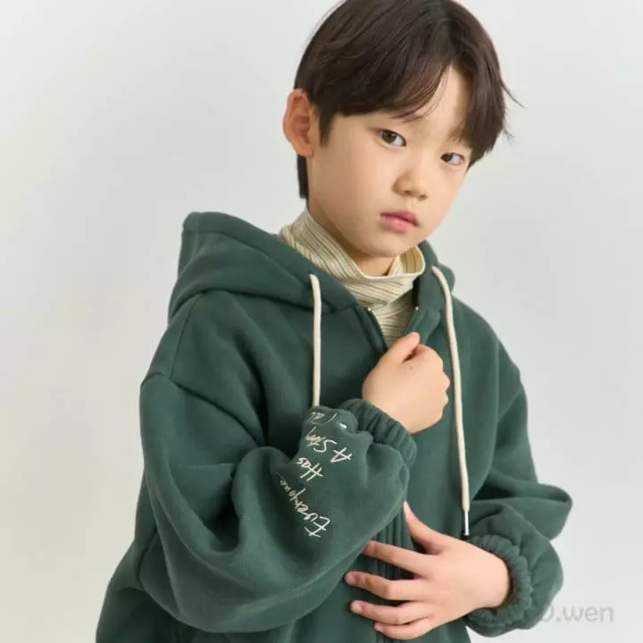 O Wen - Korean Children Fashion - #kidsstore - Fliffy Hoody Zip-up - 8