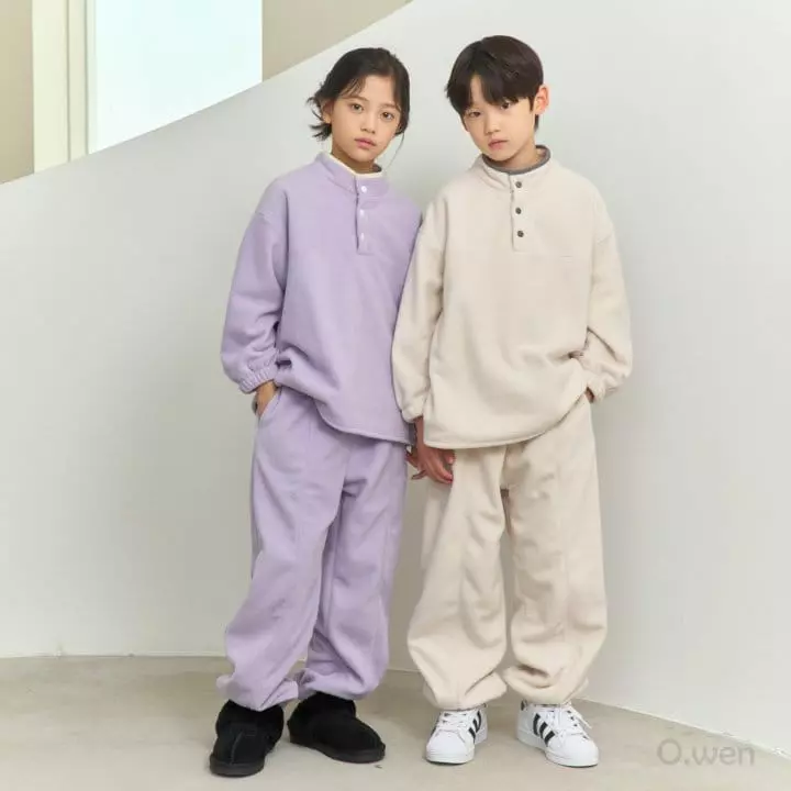 O Wen - Korean Children Fashion - #kidsstore - Fleece Pants - 7