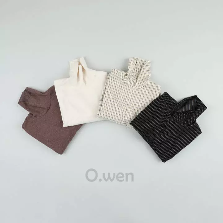 O Wen - Korean Children Fashion - #kidsstore - Edison Peach Turtleneck Tee - 9