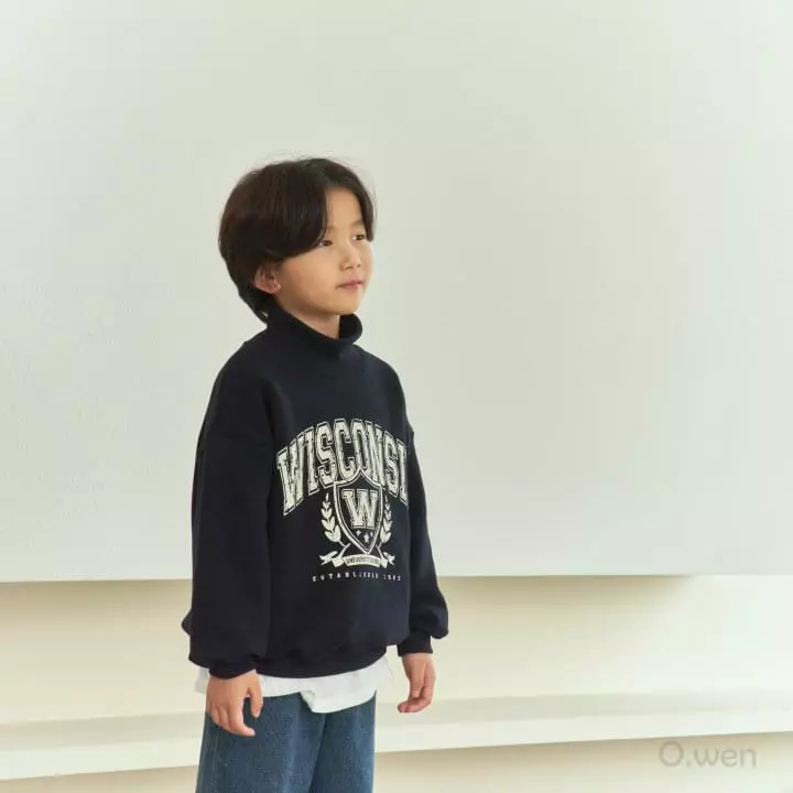O Wen - Korean Children Fashion - #stylishchildhood - Ani Turtleneck Sweatshirt - 5