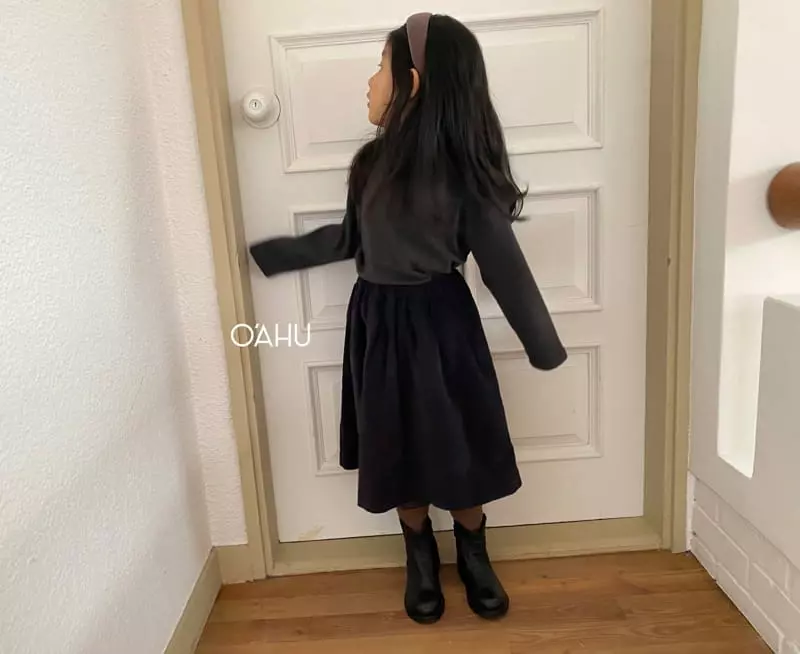 O'ahu - Korean Children Fashion - #childrensboutique - Kint Skirt - 2