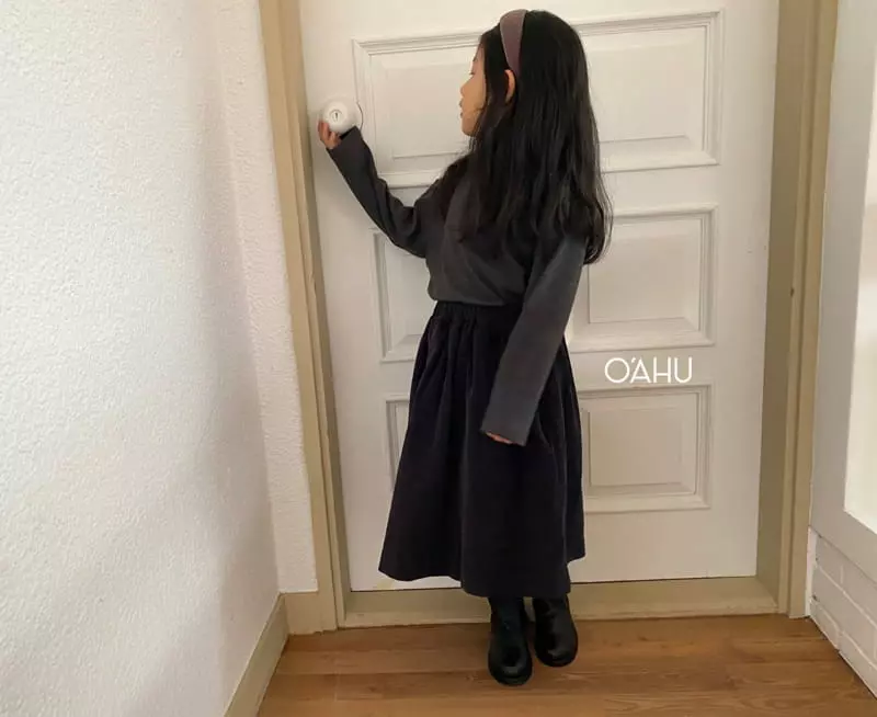 O'ahu - Korean Children Fashion - #designkidswear - Kint Skirt - 3