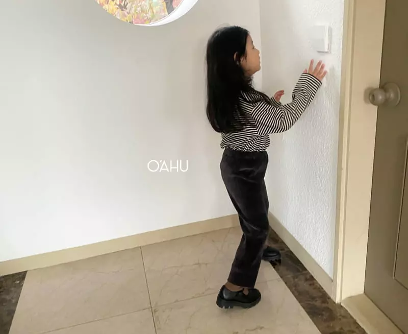 O'ahu - Korean Children Fashion - #discoveringself - Room Veloure Pants - 8