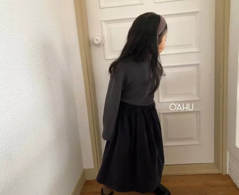 O'ahu - Korean Children Fashion - #designkidswear - Kint Skirt - 4