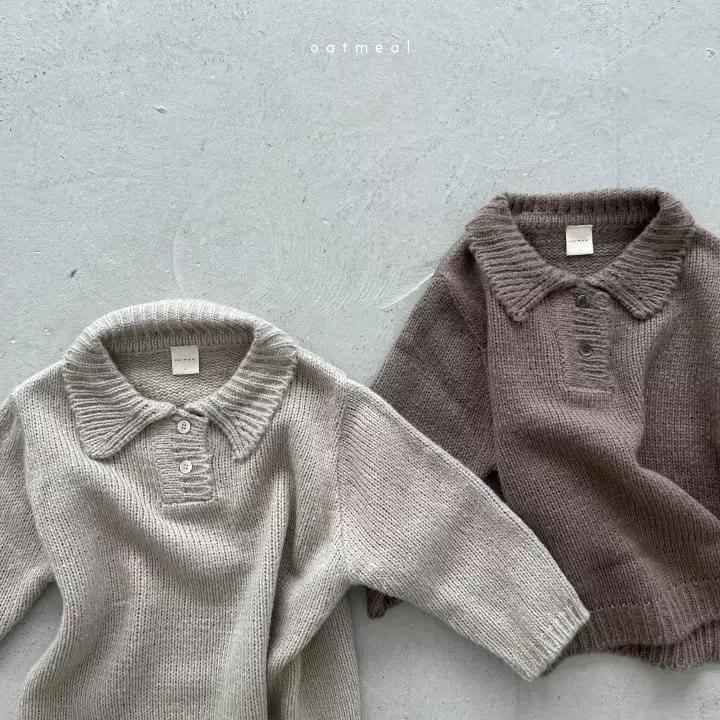 Oatmeal - Korean Children Fashion - #Kfashion4kids - Marie Tte Knit Tee