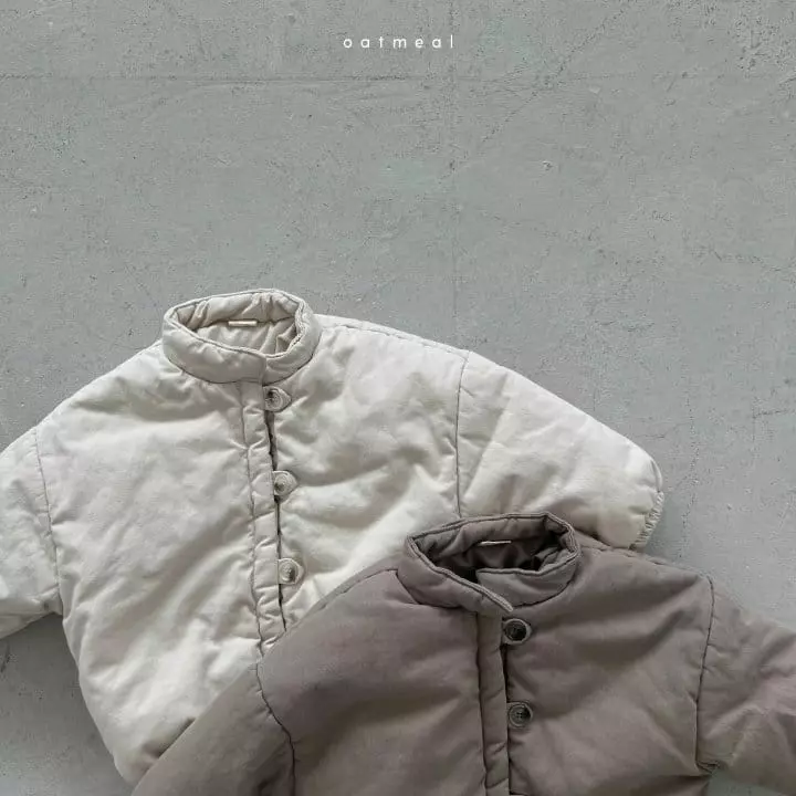Oatmeal - Korean Children Fashion - #Kfashion4kids - Bollo Padding Jacket