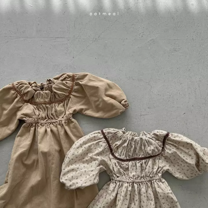 Oatmeal - Korean Children Fashion - #childrensboutique - Pindor One-piece