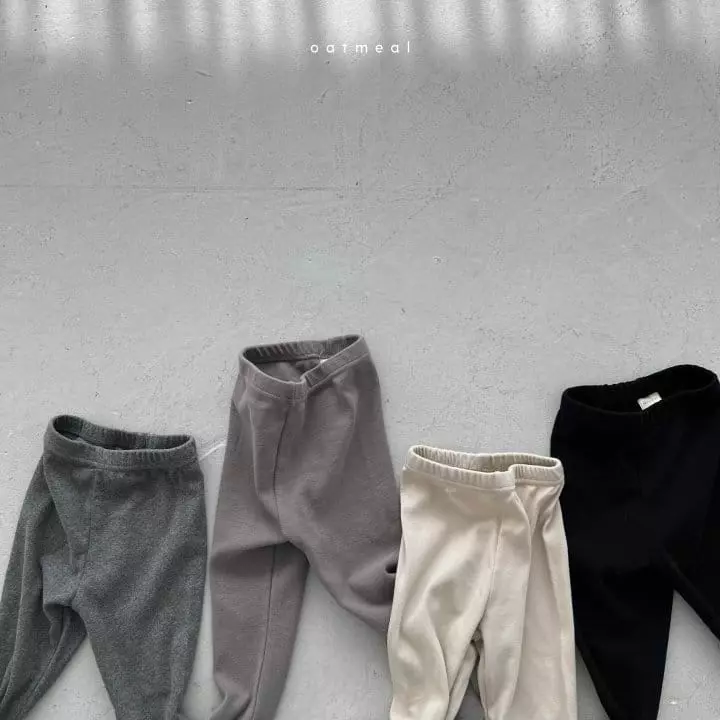 Oatmeal - Korean Children Fashion - #childrensboutique - Basic Leggings