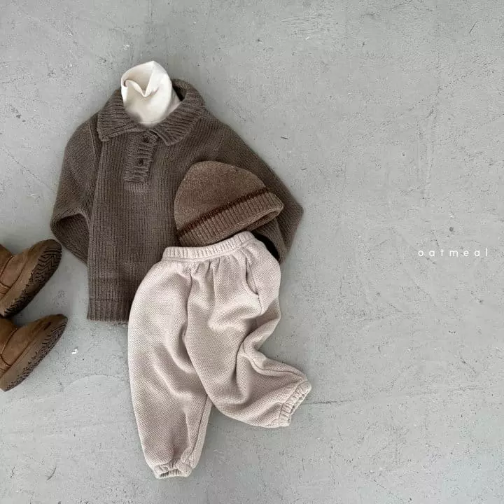 Oatmeal - Korean Children Fashion - #designkidswear - Baisc Turtleneck Tee - 4