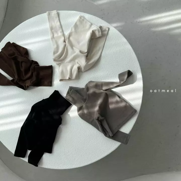 Oatmeal - Korean Children Fashion - #kidsshorts - Baisc Turtleneck Tee - 6