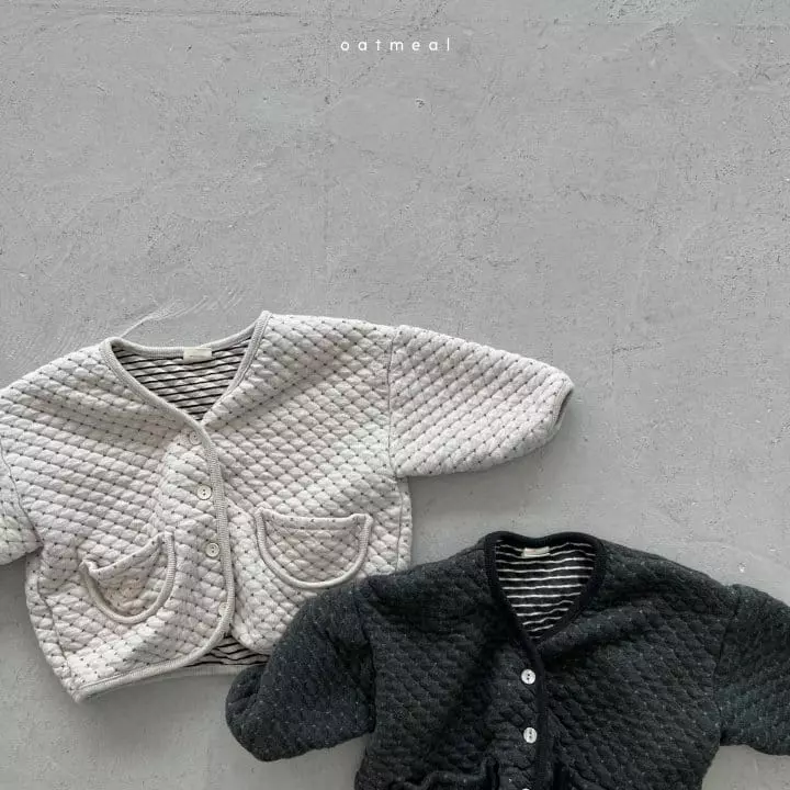 Oatmeal - Korean Children Fashion - #kidsstore - How Cardigan