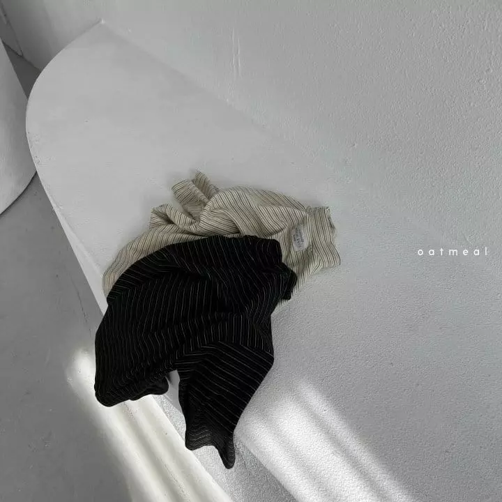 Oatmeal - Korean Children Fashion - #kidsshorts - Titi Turtleneck Tee - 4