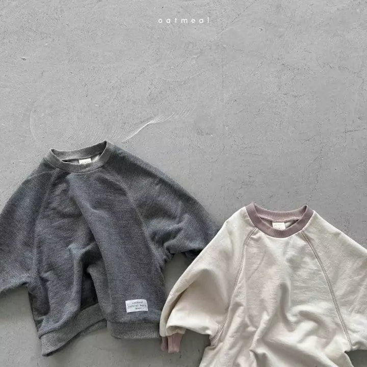 Oatmeal - Korean Children Fashion - #kidsstore - Gla Sweatshirt