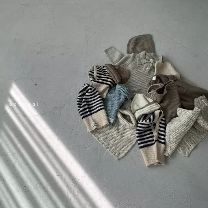 Oatmeal - Korean Children Fashion - #magicofchildhood - Marie Tte Knit Tee - 3