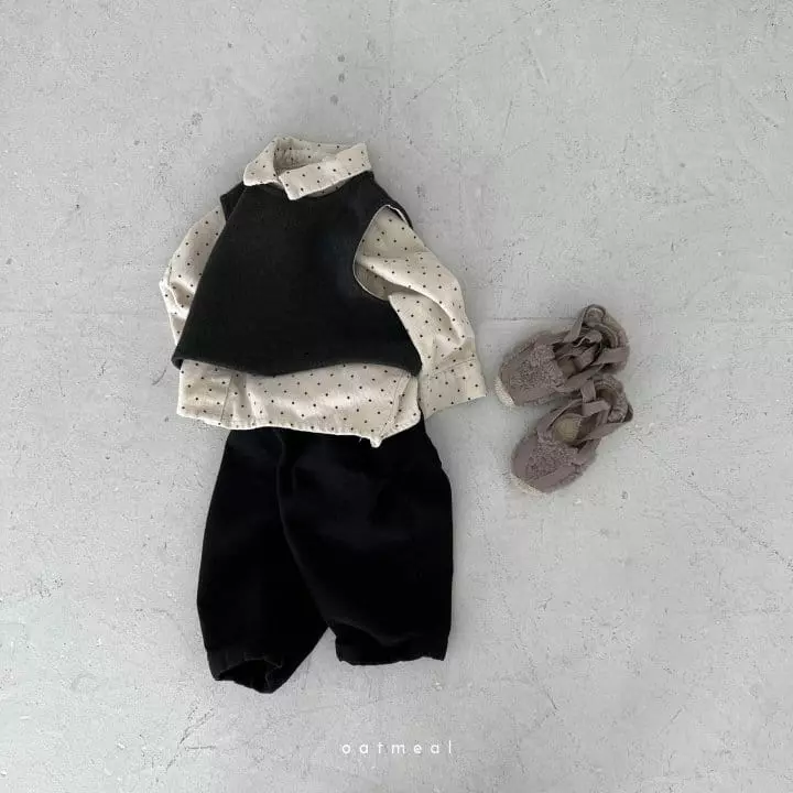 Oatmeal - Korean Children Fashion - #minifashionista - Yelling Vest - 3