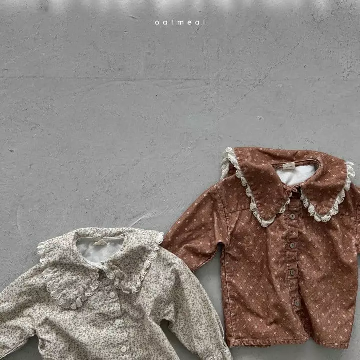Oatmeal - Korean Children Fashion - #minifashionista - Helen Blouse