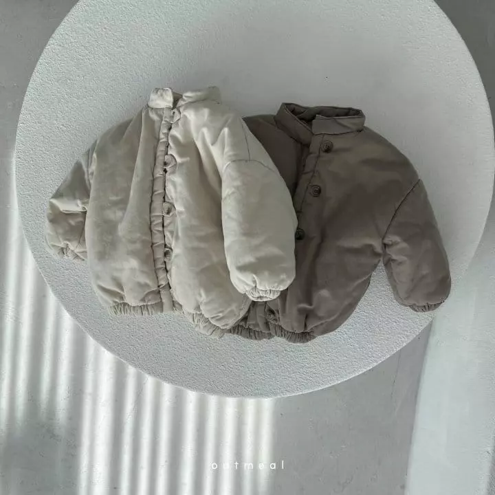 Oatmeal - Korean Children Fashion - #magicofchildhood - Bollo Padding Jacket - 4