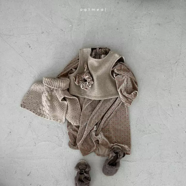 Oatmeal - Korean Children Fashion - #minifashionista - Yelling Vest - 4