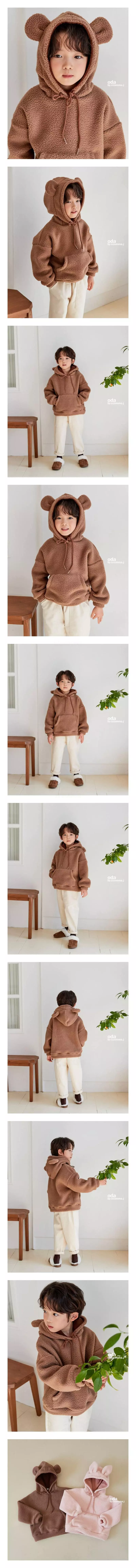 Oda - Korean Children Fashion - #childofig - Rabbit Bear Hoody Tee