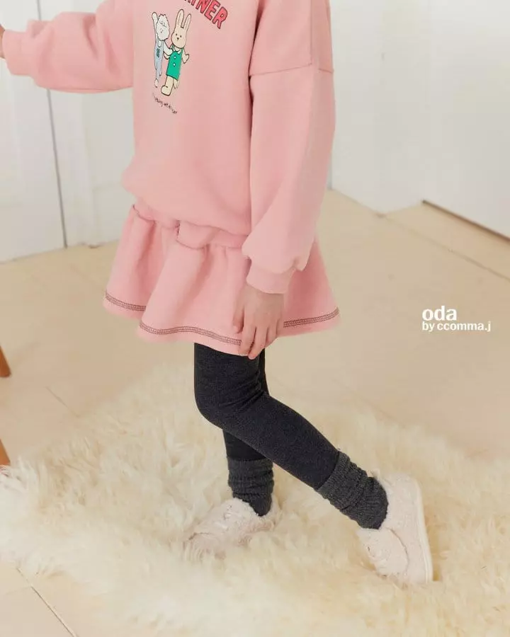 Oda - Korean Children Fashion - #discoveringself - Color Line Skirt Leggings - 4