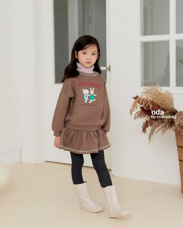 Oda - Korean Children Fashion - #kidsshorts - Color Line Skirt Leggings - 5