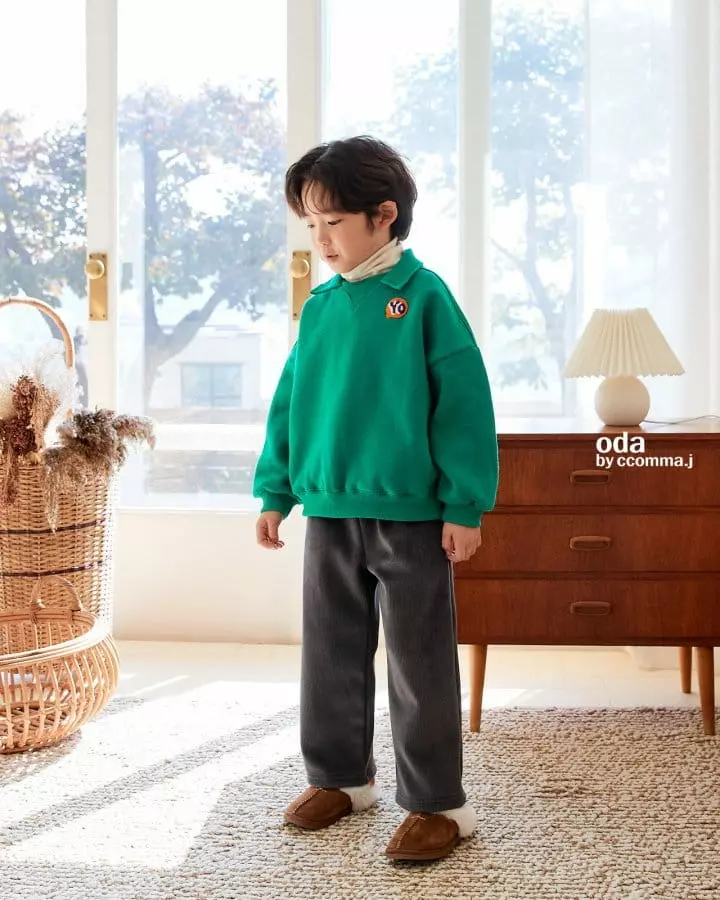 Oda - Korean Children Fashion - #kidsshorts - Blu Sweatshirt - 3