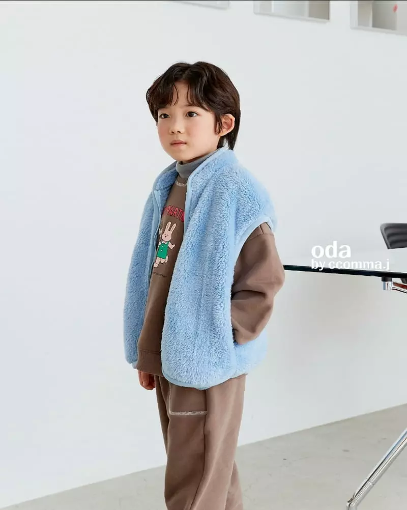 Oda - Korean Children Fashion - #kidzfashiontrend - Cozy Fleece Vest Jumper
