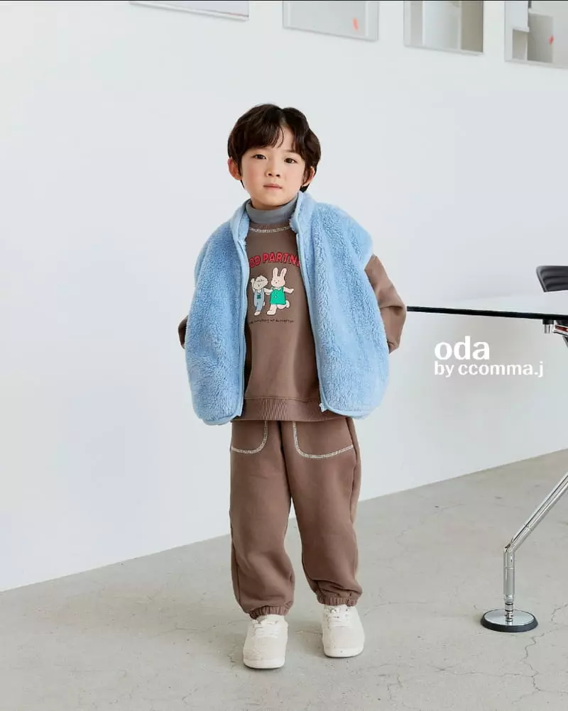 Oda - Korean Children Fashion - #littlefashionista - Cozy Fleece Vest Jumper - 3