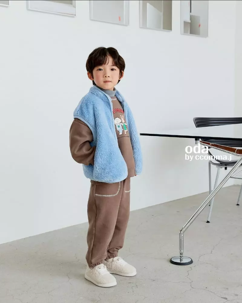 Oda - Korean Children Fashion - #littlefashionista - Cozy Fleece Vest Jumper - 4