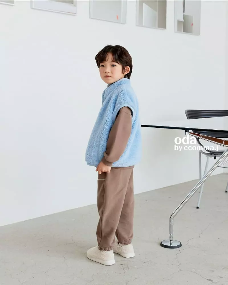 Oda - Korean Children Fashion - #minifashionista - Cozy Fleece Vest Jumper - 5