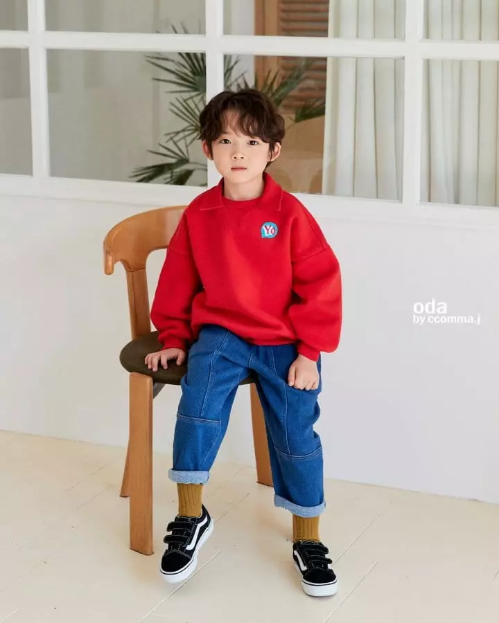 Oda - Korean Children Fashion - #prettylittlegirls - Blu Sweatshirt - 10