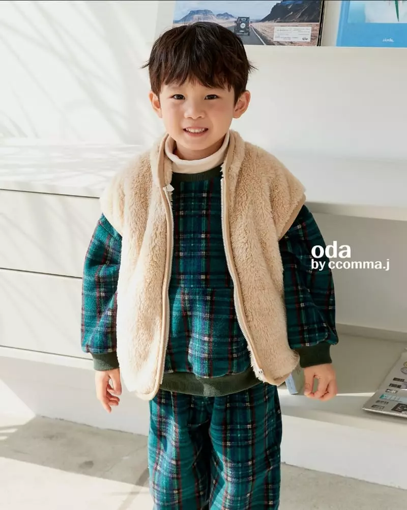 Oda - Korean Children Fashion - #todddlerfashion - Cozy Fleece Vest Jumper - 7