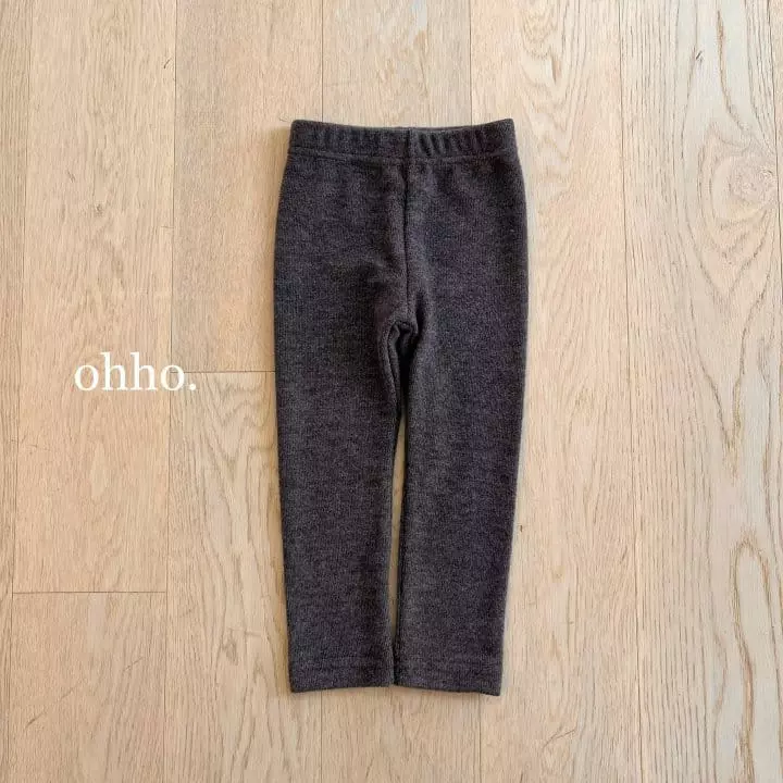 Ohho - Korean Children Fashion - #Kfashion4kids - Warm Heat Tech Leggings - 6