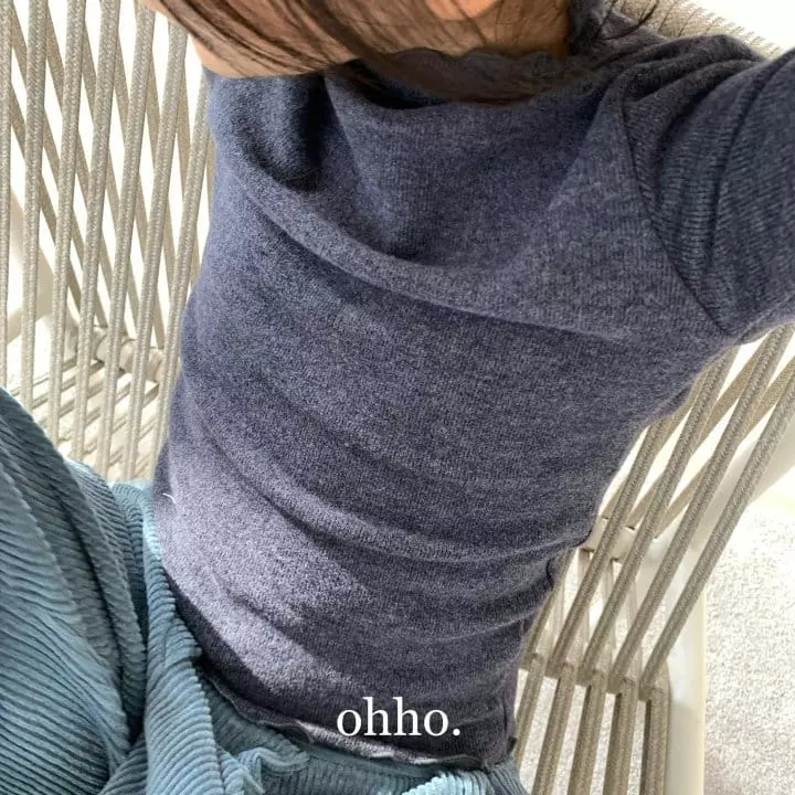 Ohho - Korean Children Fashion - #Kfashion4kids - Warm Heat Half Neck Tee - 12