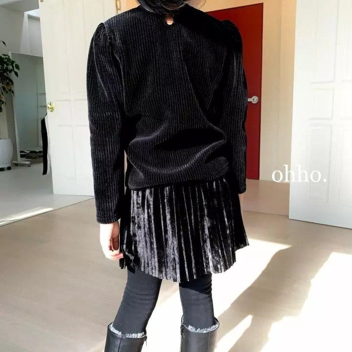 Ohho - Korean Children Fashion - #Kfashion4kids - Veloure Puff Tee - 9