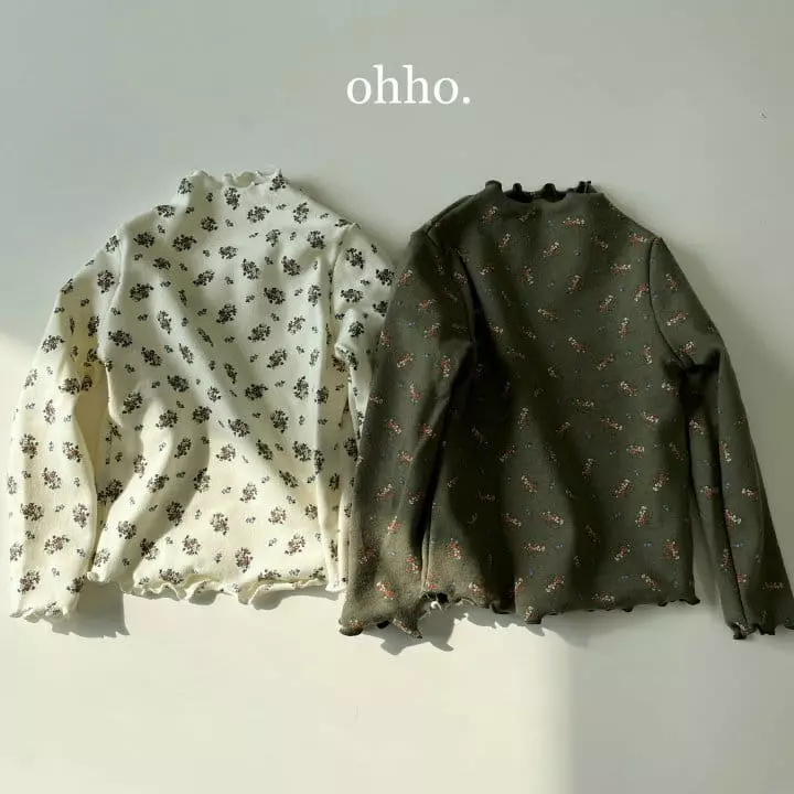 Ohho - Korean Children Fashion - #childofig - River Half Turtleneck Tee - 5