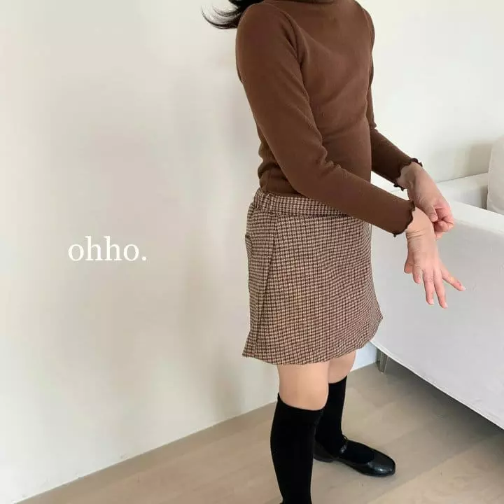 Ohho - Korean Children Fashion - #childofig - Warm Heat Half Neck Tee - 3