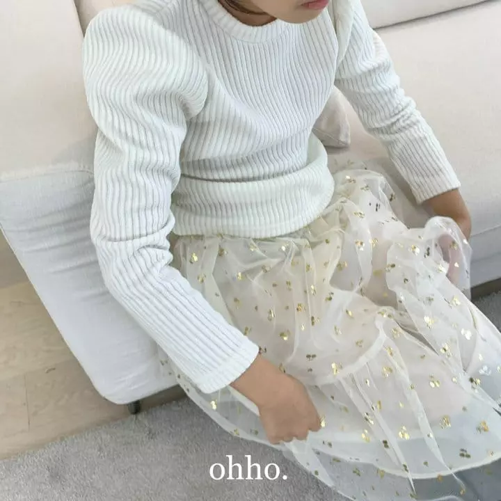 Ohho - Korean Children Fashion - #childofig - Veloure Puff Tee